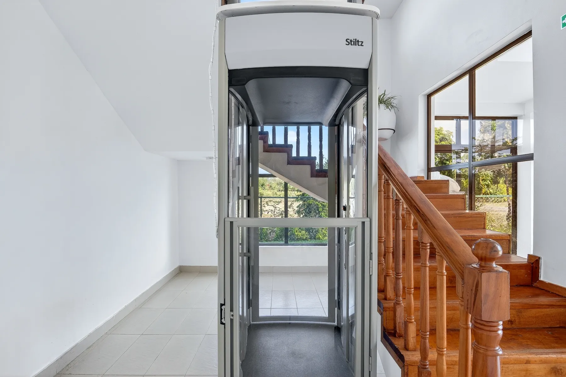 Accessible lift at OSOTUA Villa 18